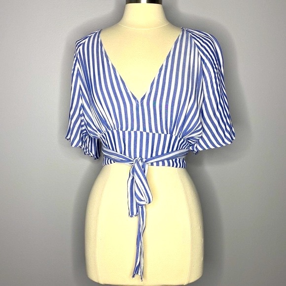 minit fashion Tops - Stripes Crop Top